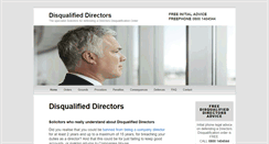 Desktop Screenshot of disqualified-directors.co.uk